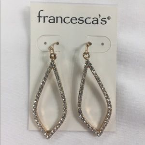 Francesca's Collections Jewelry - Francesca’s gold rhinestone earrings Francesca's Collections Jewelry - Francesca’s gold rhinestone earrings